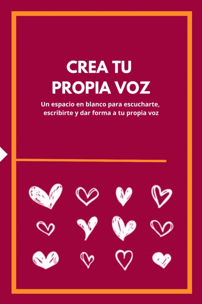 Portada de la libreta Crea tu propia voz